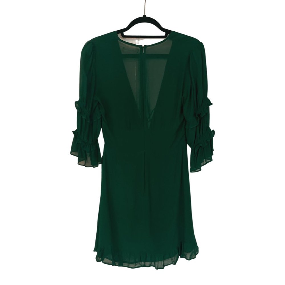 Reformation Laurelei Dress in Emerald Size 4 - Picture 4 of 7
